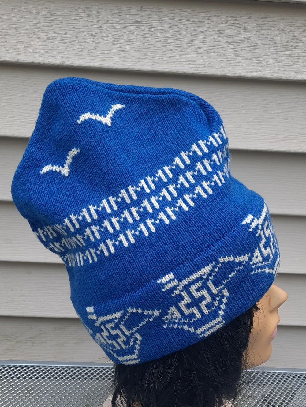 Vintage Moriarty Hat Ski Cap Knit Winter Beanie Hand knit Wool Unisex